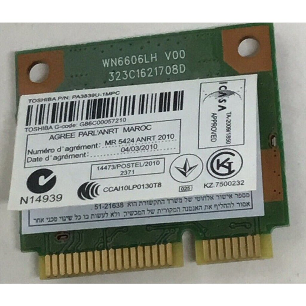 Toshiba Laptop Computer PA3839U-1MPC RTL8188CE Network Card