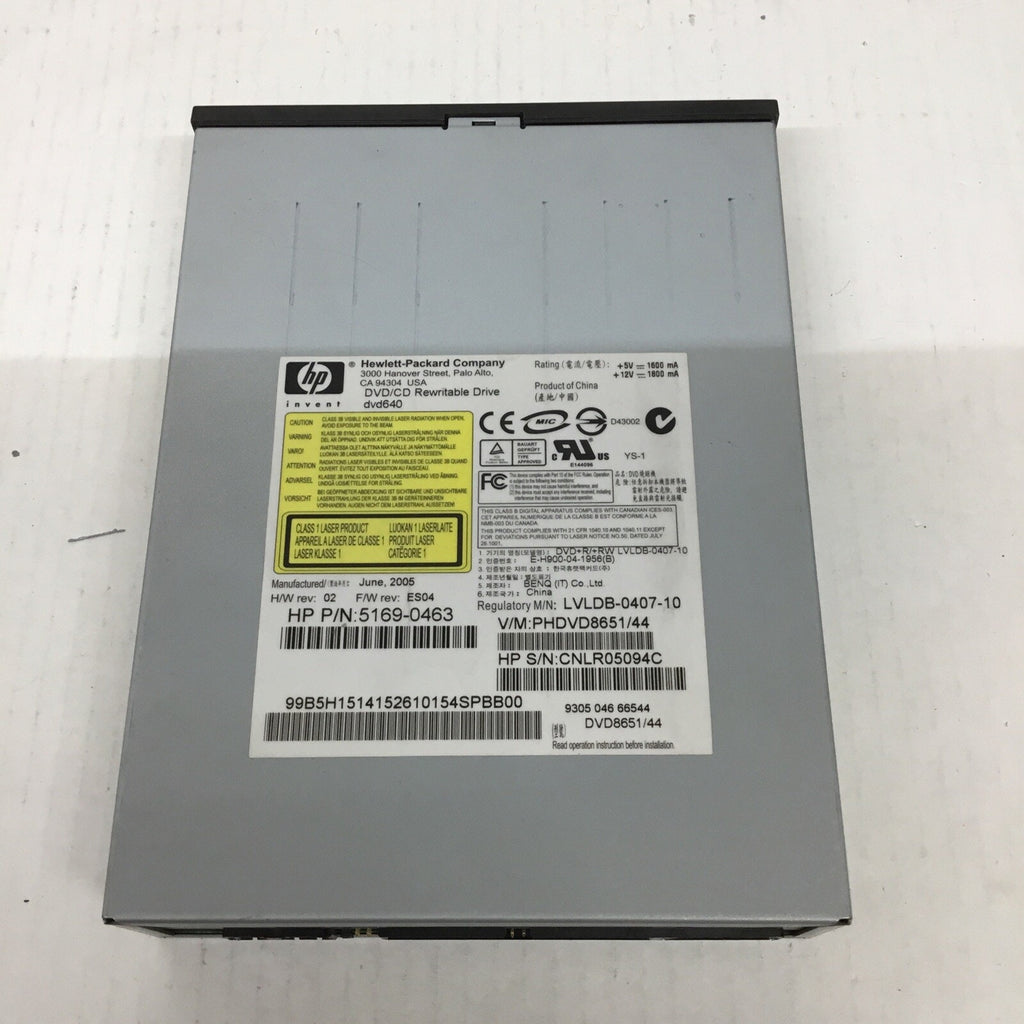 HP dvd640 5169-0463 DVD-RW/CD-RW Optical Drive Black Bezel