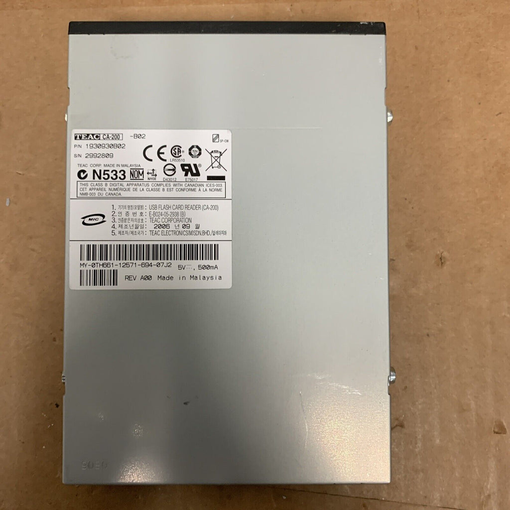 Dell TH661 TEAC CA-200-B02 Dimension Flash Memory Card Reader Dell P/N: 0TH661