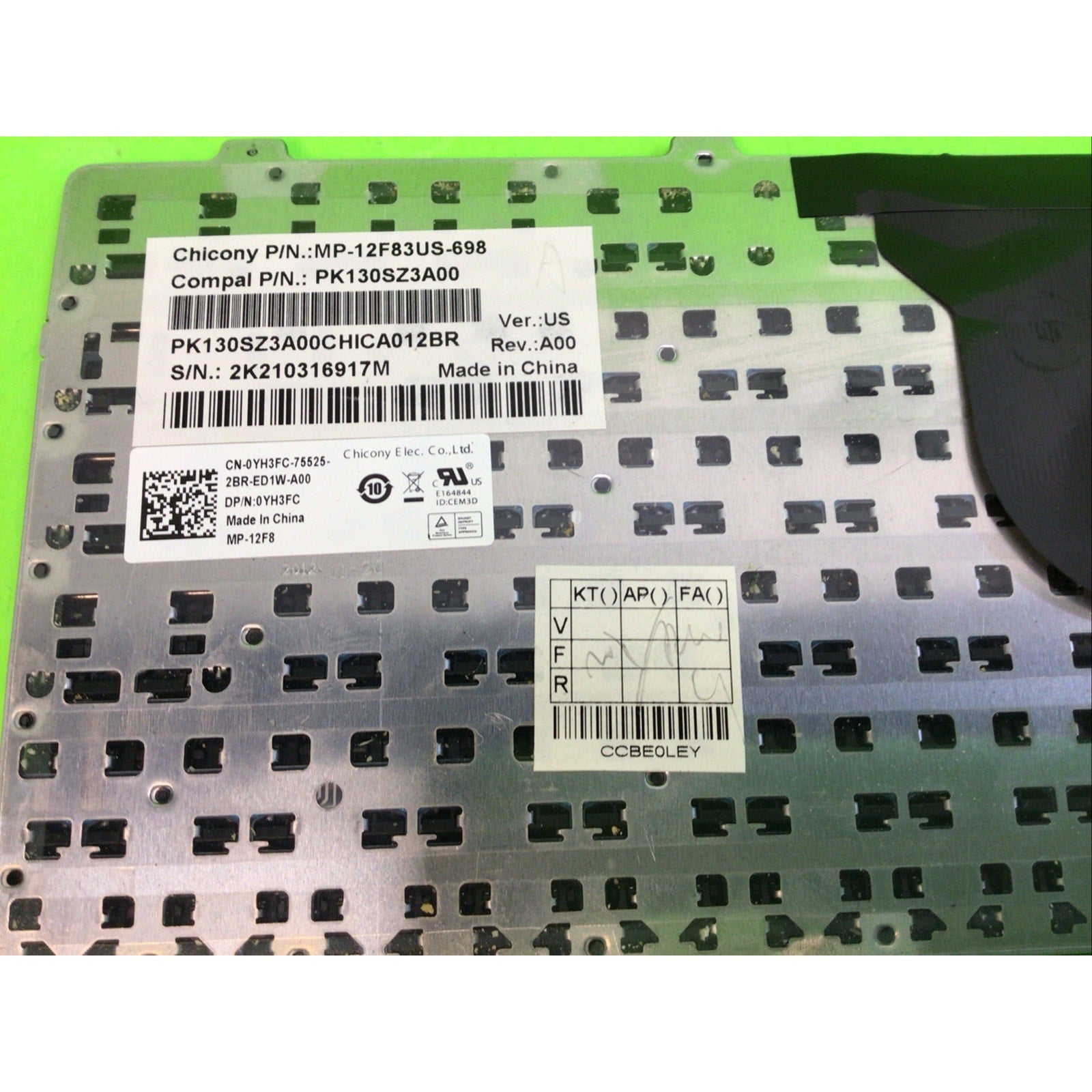 Dell 15-3521 3537 15R-5521 5537 laptop Keyboard MP-12F83US-698 V137325AS