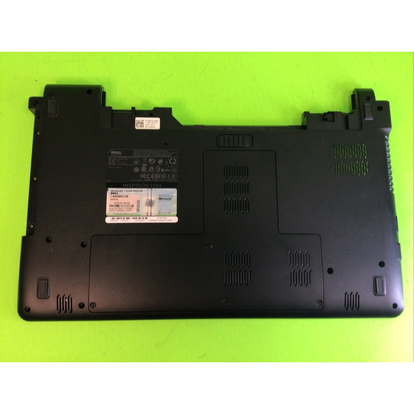 DELL BOTTOM CASE BASE W/ PLASTIC COVER ASSEMBLY INSPIRON 1564