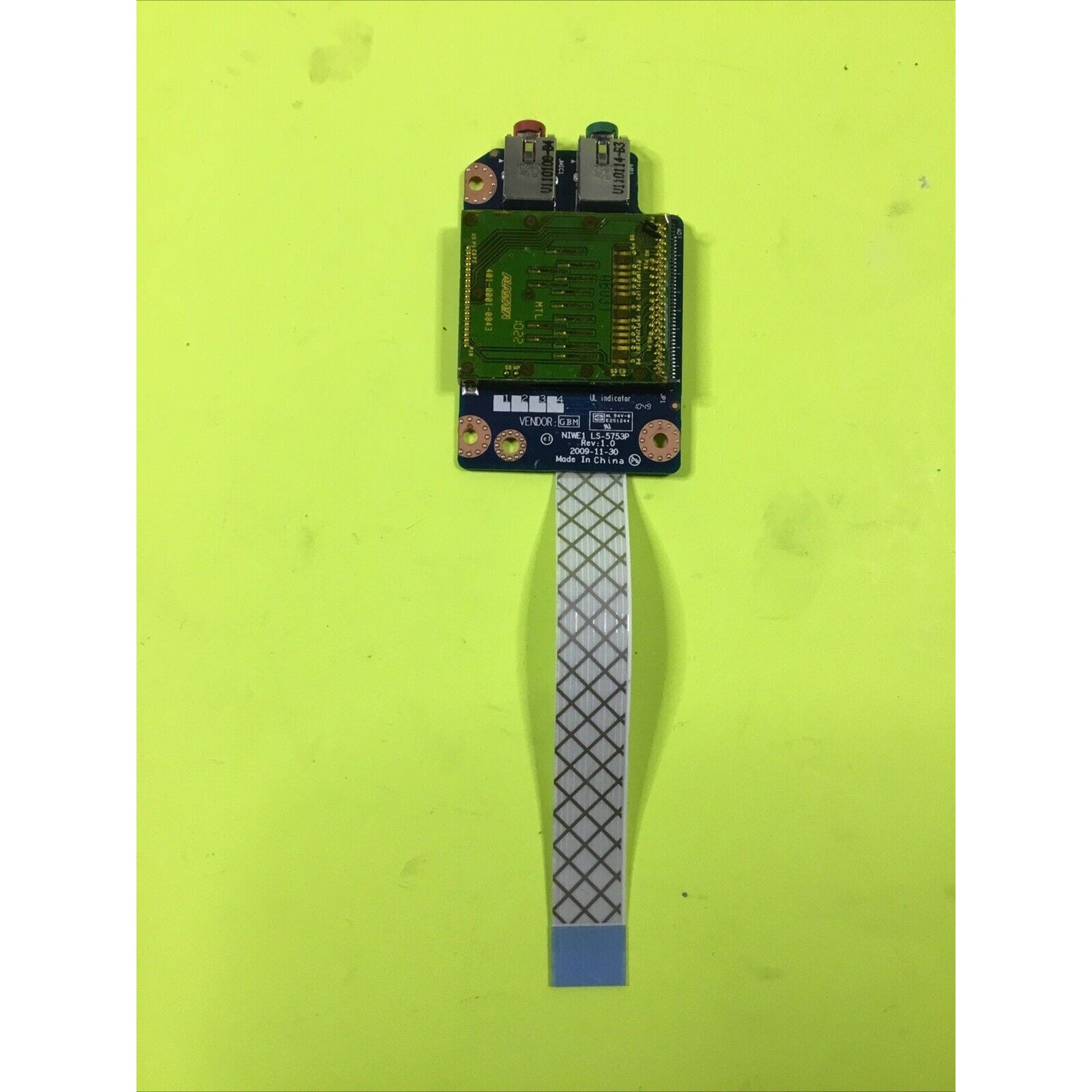 Lenovo ThinkPad G560 15.6" Genuine Card Reader Audio Board w/Cable LS-5753P