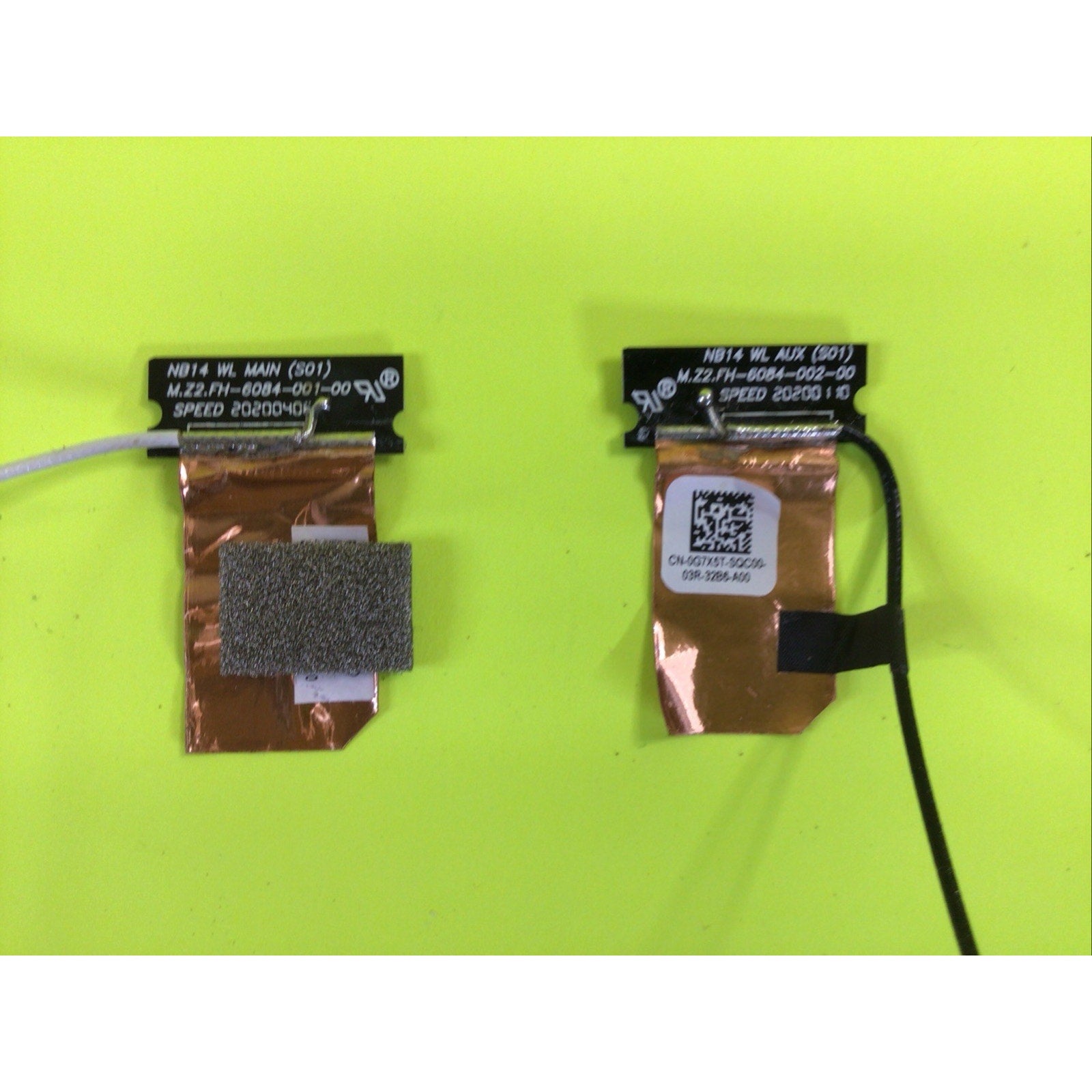 Dell Latitude 5510 0614MR 614MR 0G7X5T Wi-Fi Antenna Set