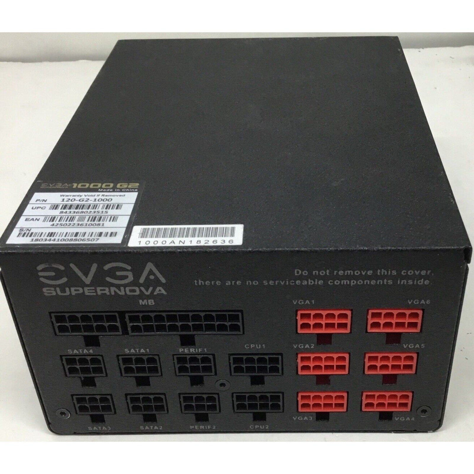 EVGA SuperNOVA 1000 G2 1000W Power Supply - Black (120-G2-1000)