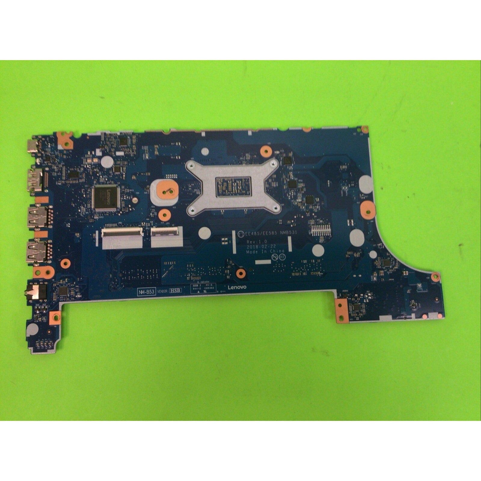Lenovo ThinkPad Motherboard AMD R3 2200U E485 E585 NM-B531 FOR PARTS or REPAIR
