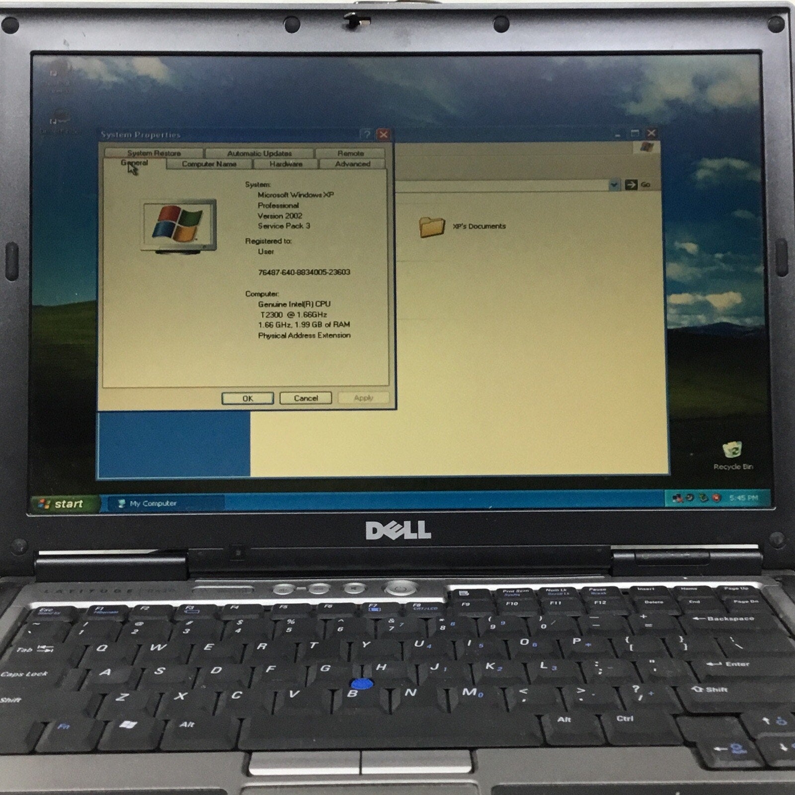 Dell Latitude D620 14" Laptop Intel Core 2 Duo 2GB RAM 1TB Windows XP *READ*