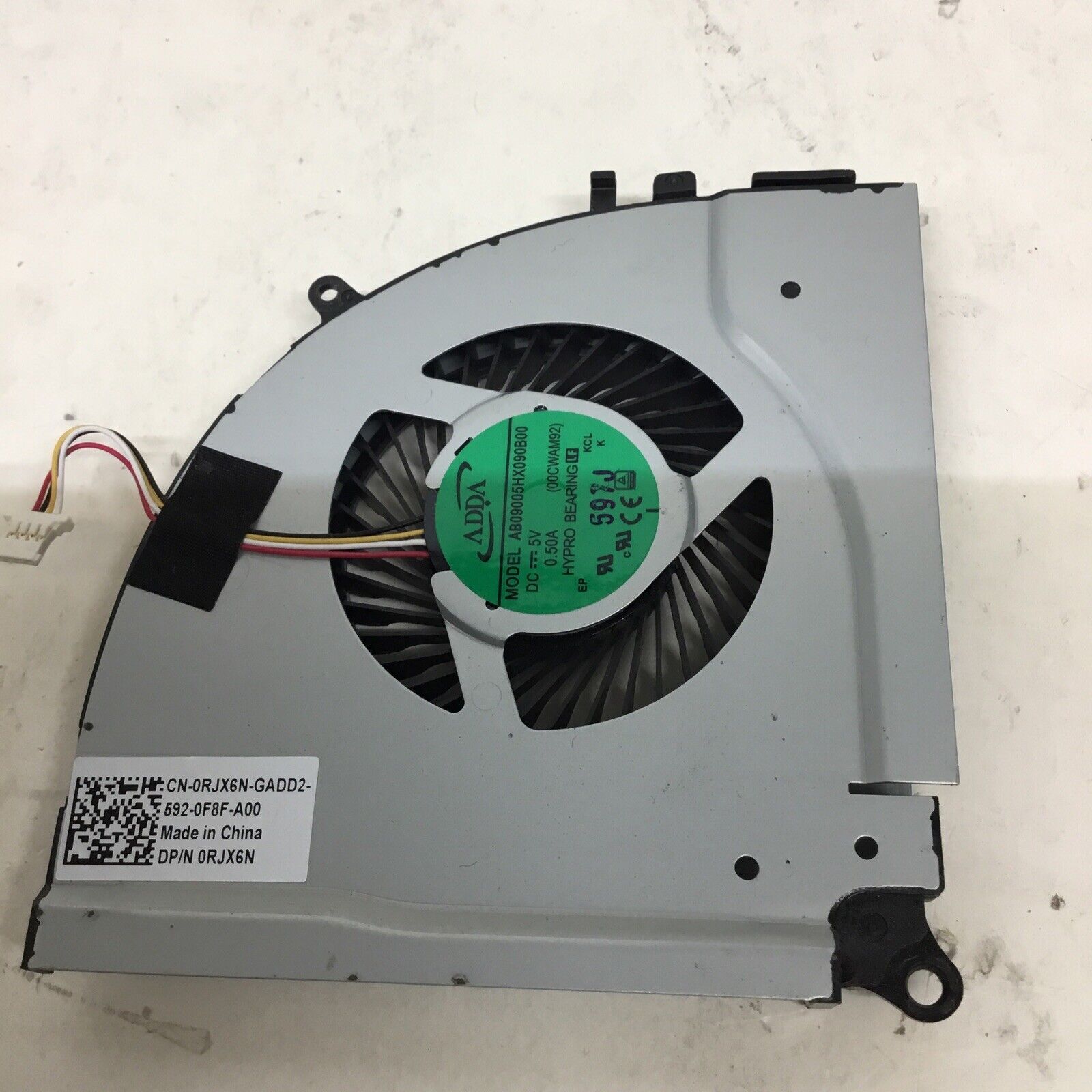 GENUINE DELL INSPIRON 15 5577 CPU LEFT COOLING FAN RJX6N 0RJX6N TESTED