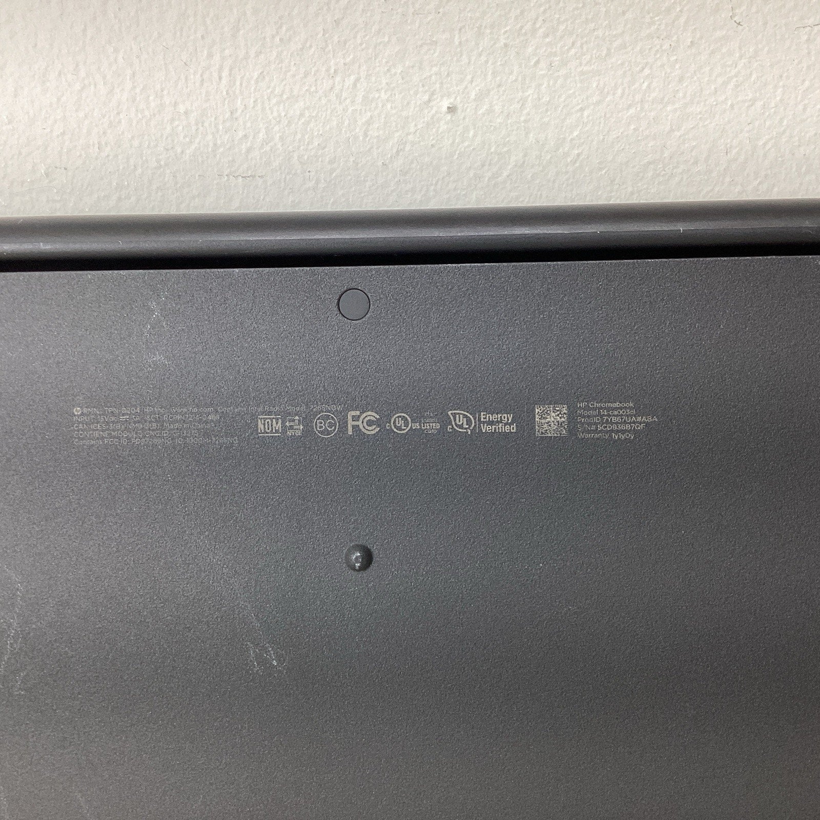 HP 14-ca003cl 14" Chromebook Intel Celeron N3350 4GB RAM 64GB eMMC - For Parts