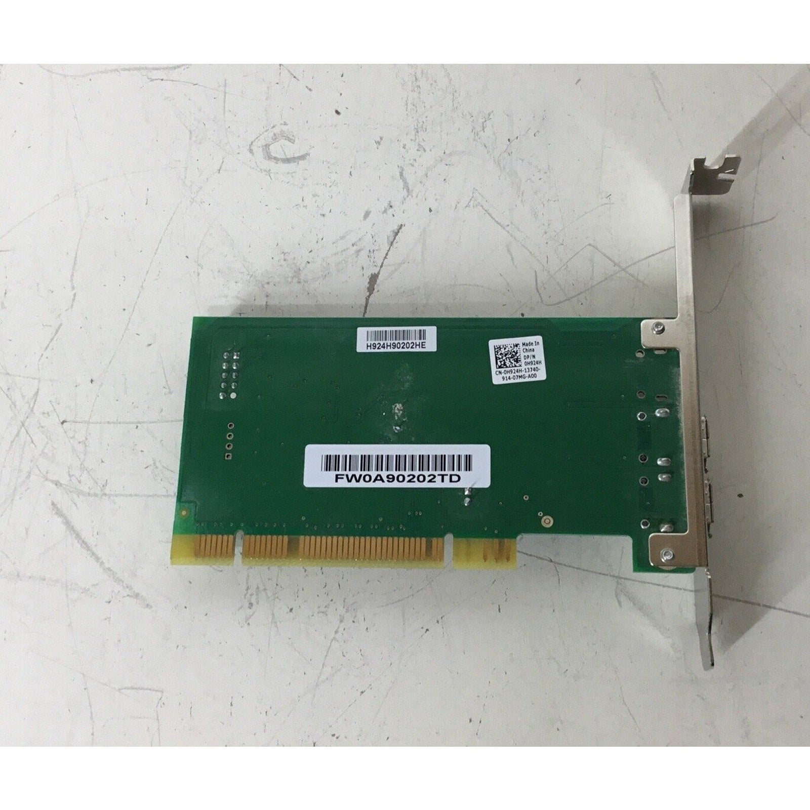 Dell 0H924H H924H Dual Port IEEE PCI Firewire Card