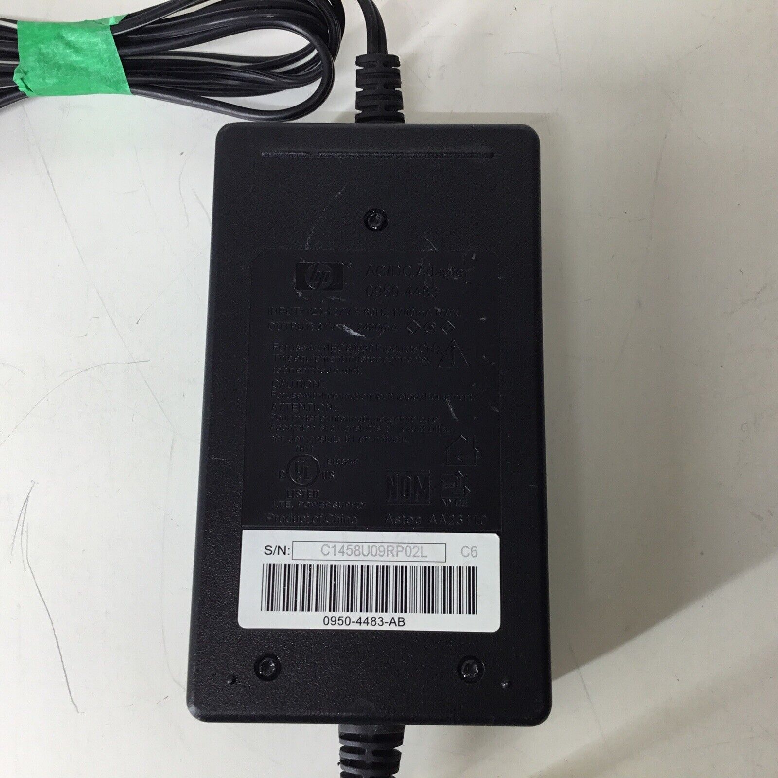 HP Power Adapter 0950-4483 Printer Power Supply