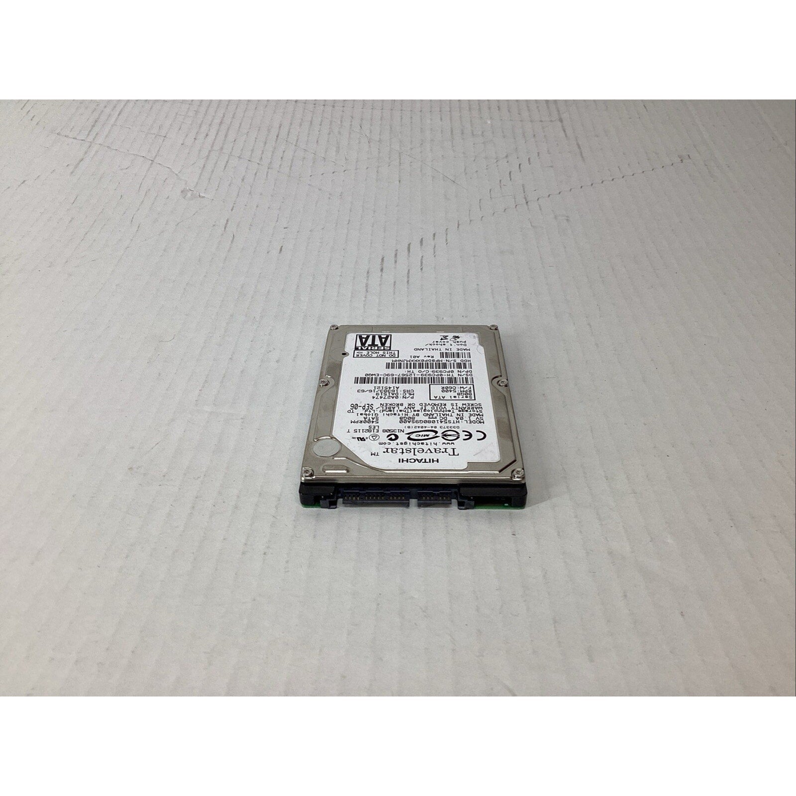 Hitachi HTS541080G9SA00 0A27474 80GB 2.5" SATA Hard Drive 0PC939