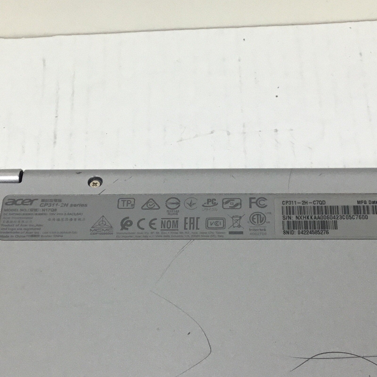 For Parts Only Chromebook Acer Model N17Q8 READ DESC