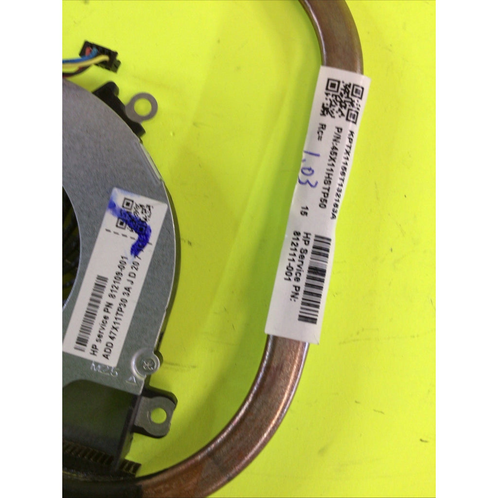 HP 15-AB157NR CPU Cooling Fan with Heat Sink 812109-001 812111-001