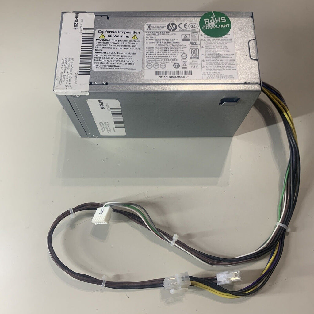 HP D12-240P3B 240W Power Supply For HP ProDesk 400 600 G1 EliteDesk 600 705 800