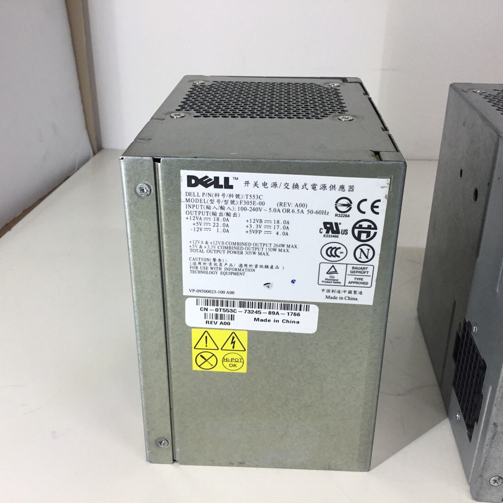 Lot of 3 - Dell OptiPlex 305W Power Supply F305E-00 0T553C - For Parts