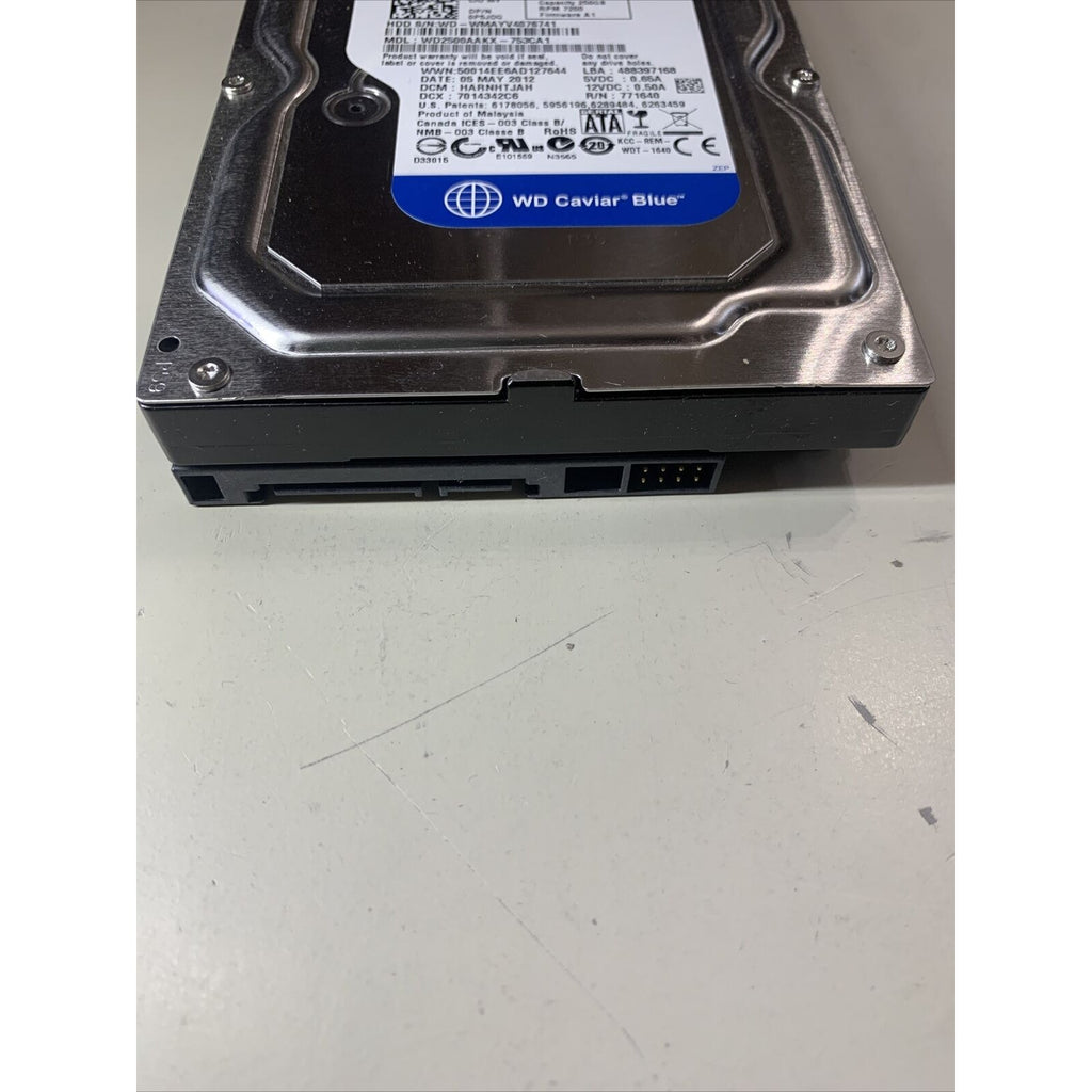 WD 250GB WD2500AAKX-753CA1 HDD DCM: HARNHTJAH DCX: 7014342C6 2060-771640-003