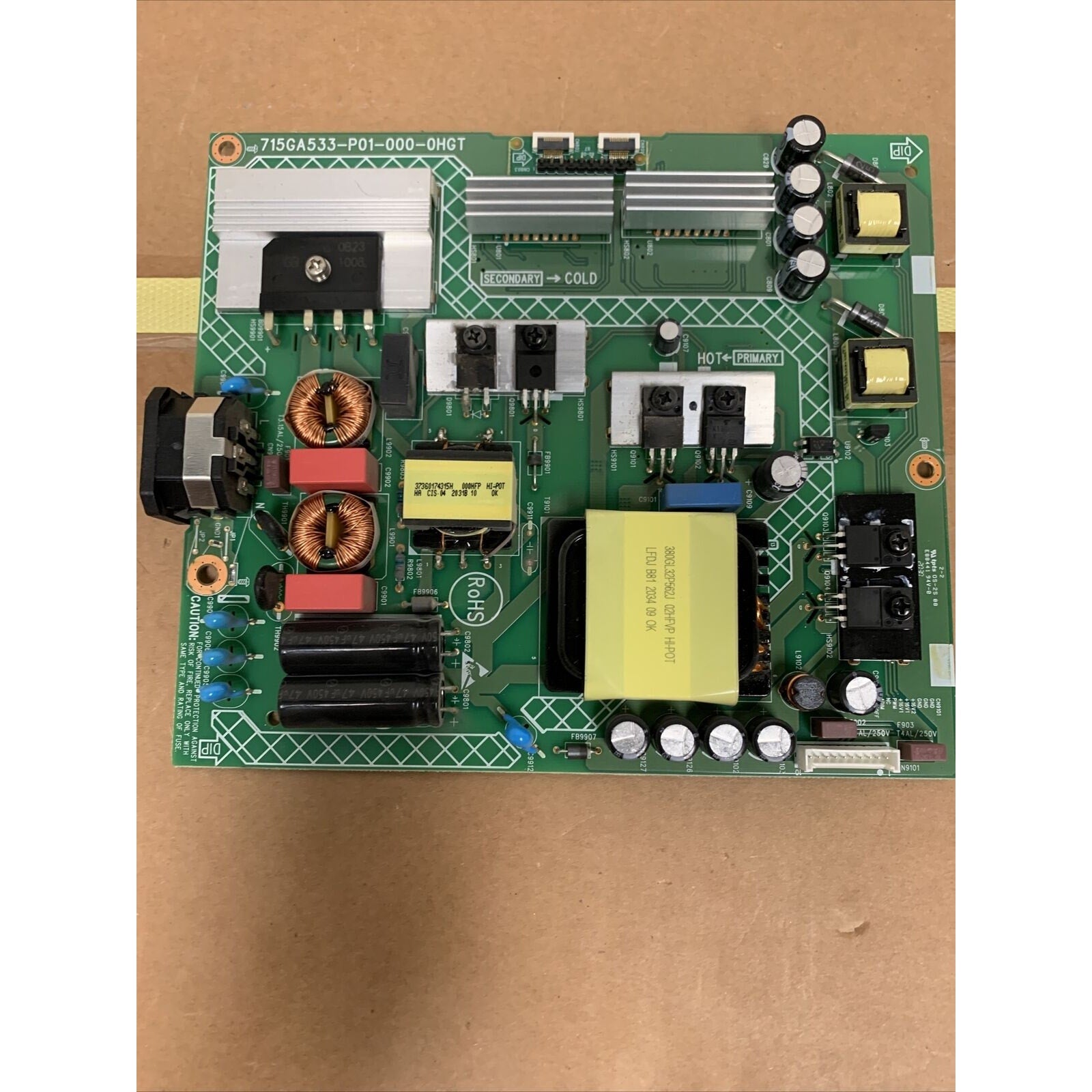 DELL S3220DGF MONITOR POWER SUPPLY BOARD 715GA533-P01-000-0HGT - Tested Working