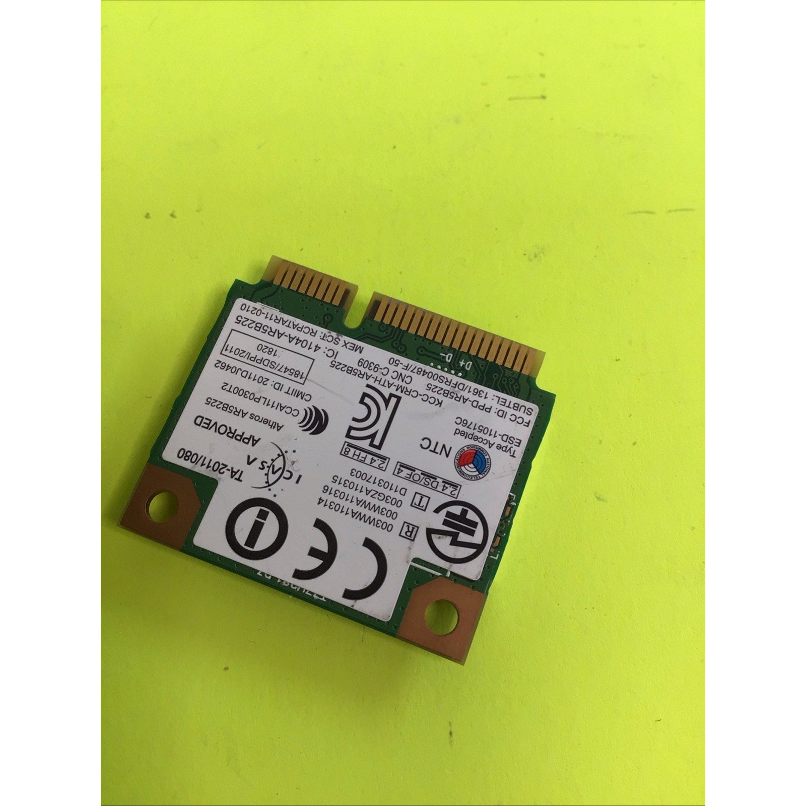 Sony Vaio SVT141A11L 14" Genuine WiFi Wireless Card T77H281.16 LF AR5B225