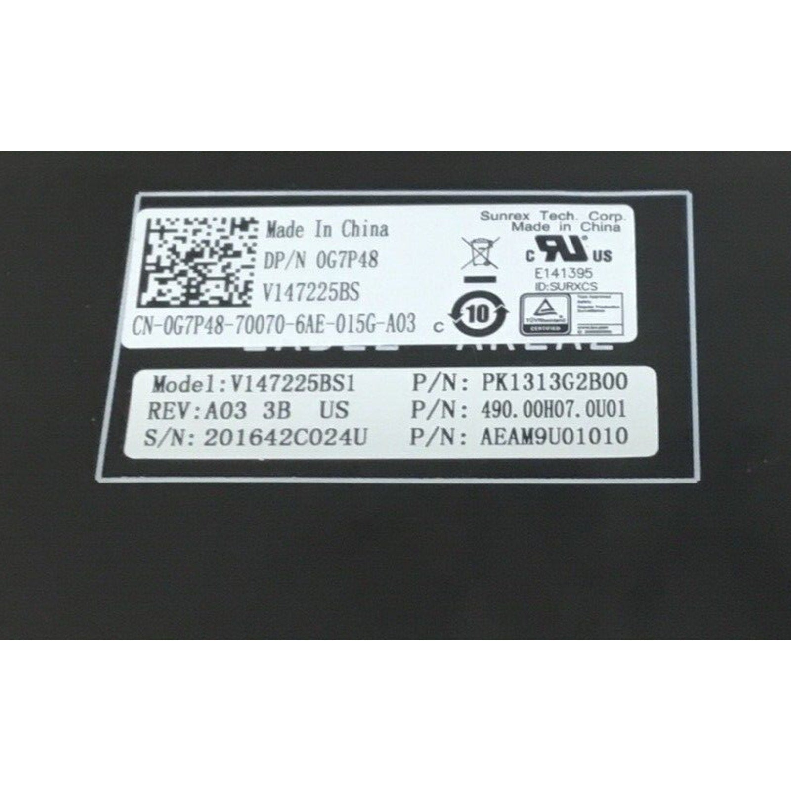 Original Dell inspiron 15, 7000 Series Backlit Keyboard Black CN-0G7P48 AM9