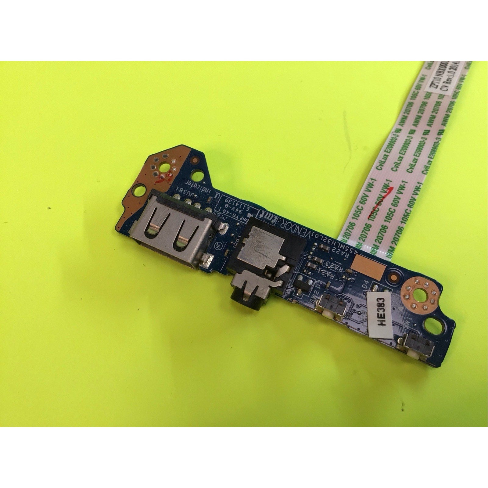 HP Pavilion 11t-n000x360 USB Audio Jack Board with Flex Cable LS-B152P