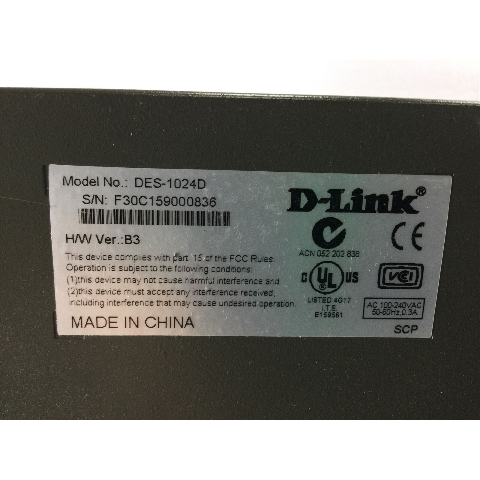 D-Link DES-1024D 24-Port Fast Ethernet Unmanaged Switch