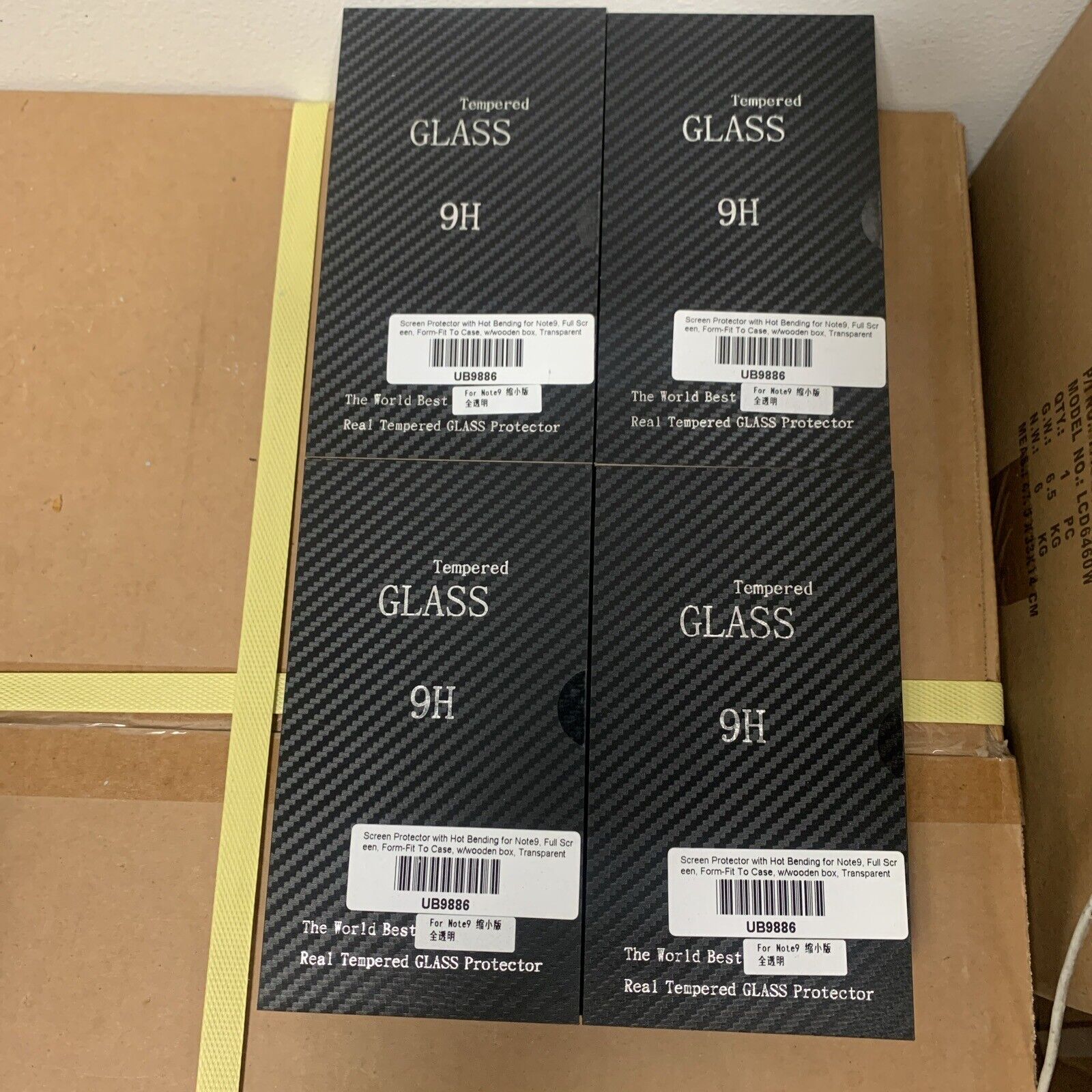 16-Pack Bulk LOT of Galaxy Note 9 Tempered Glass Screen Protector 9H - In Case