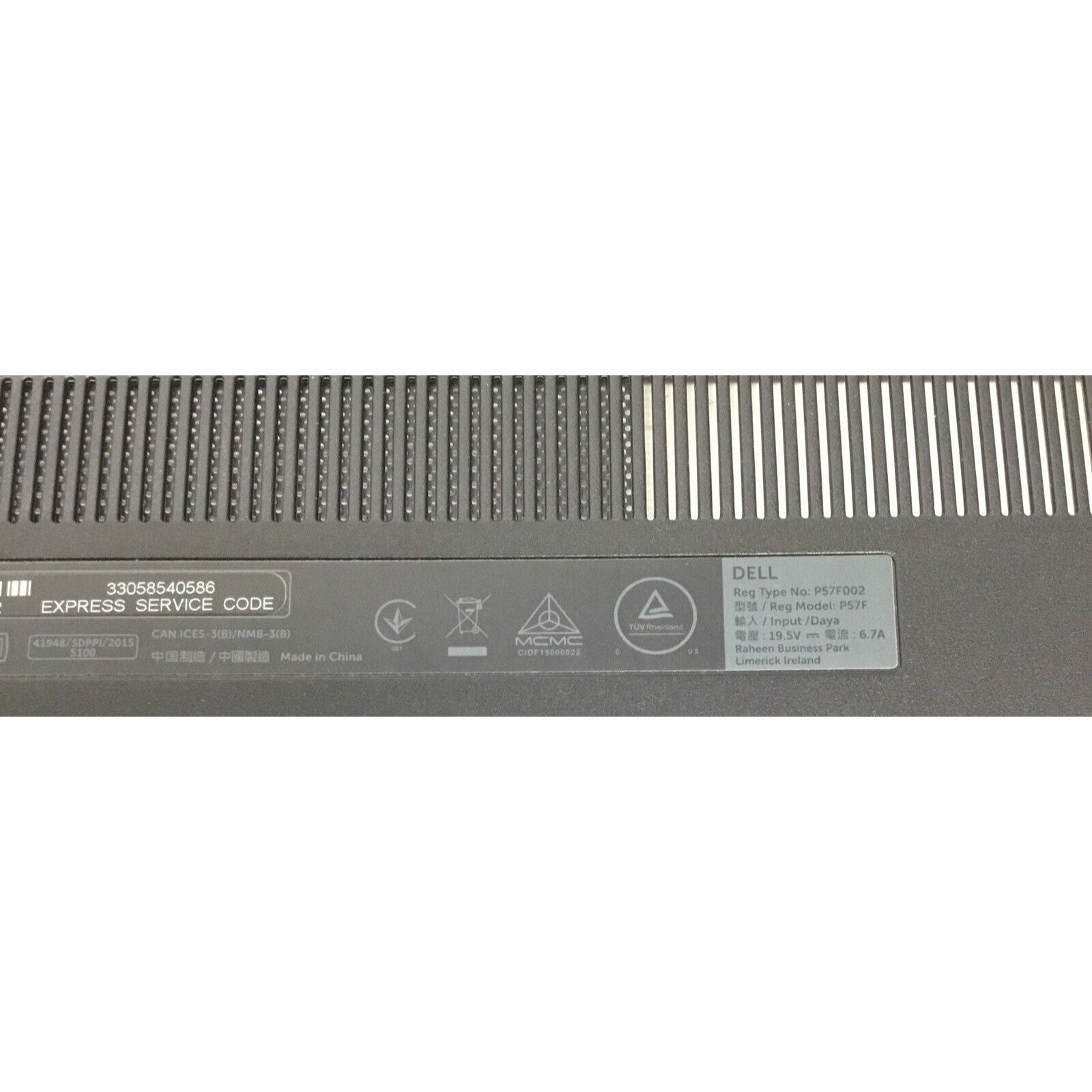 0CJFXG Genuine Dell Inspiron 15 7559 Bottom Case Cover Door With Rubber CJFXG