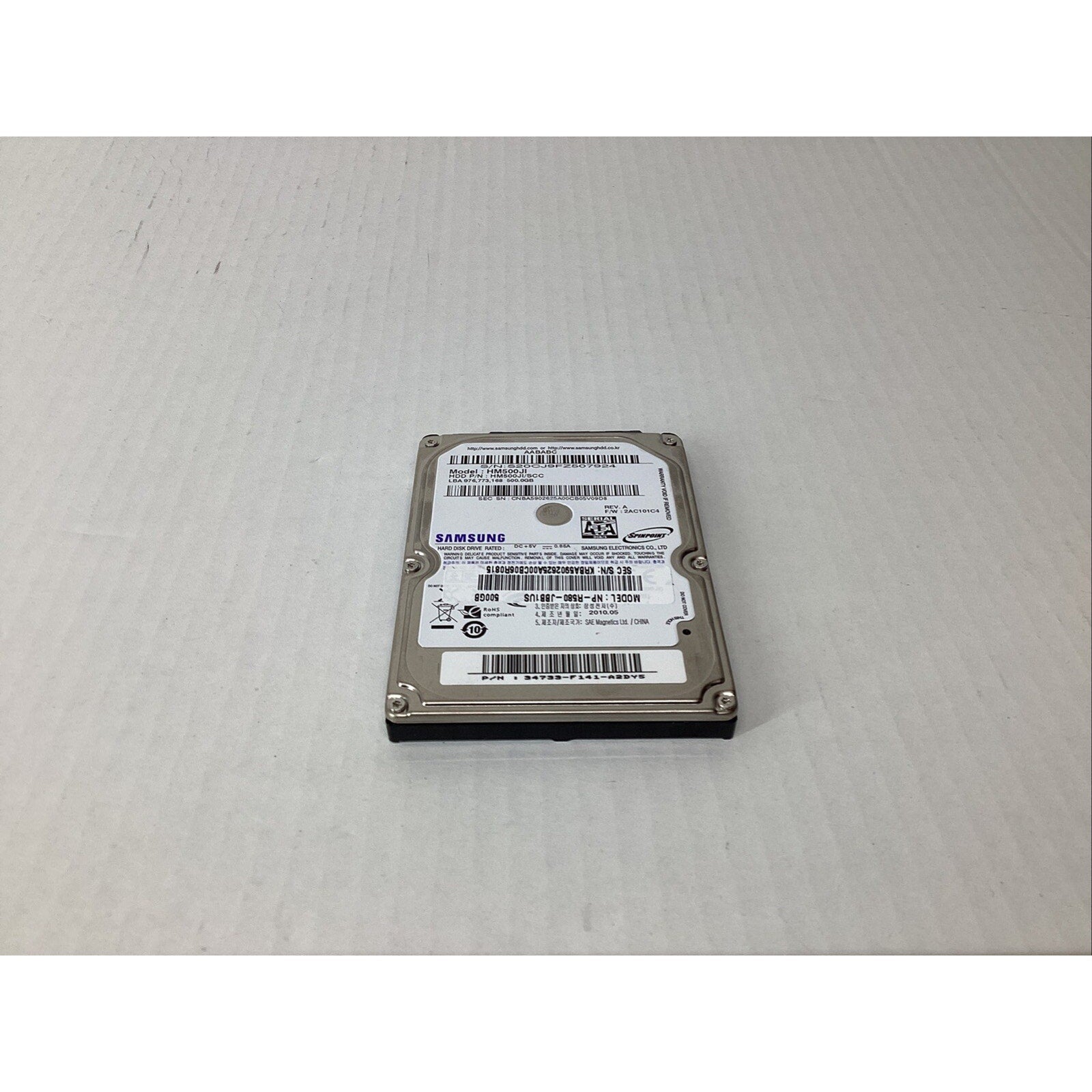 Toshiba 500GB HM500JI/SCC NP-R580-JBB1US SATA 2.5" Laptop Hard Drive