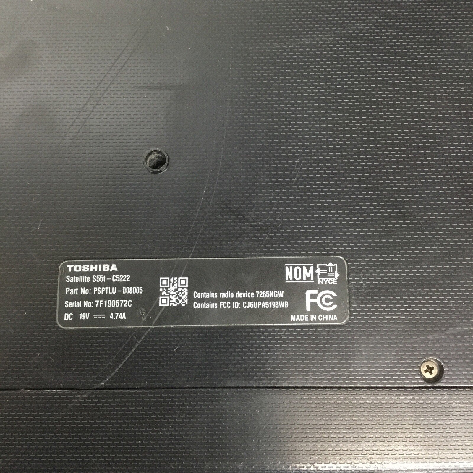 Toshiba Satellite S55t-C522 i7-4720HQ 16GB Ram For Parts READ DESC