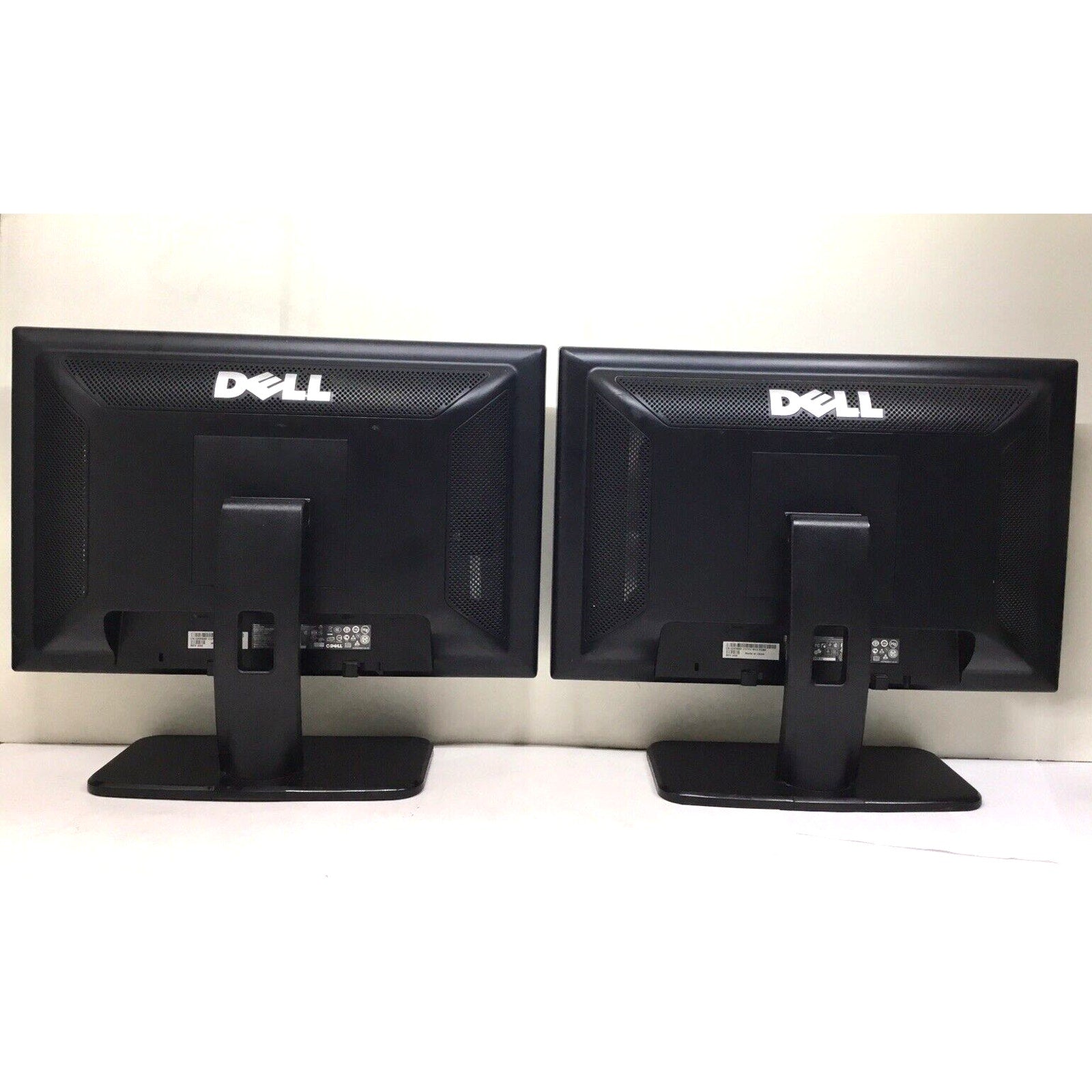 LOT OF 2 Dell S199WFPv 19'' Flat Panel LCD Computer Monitor