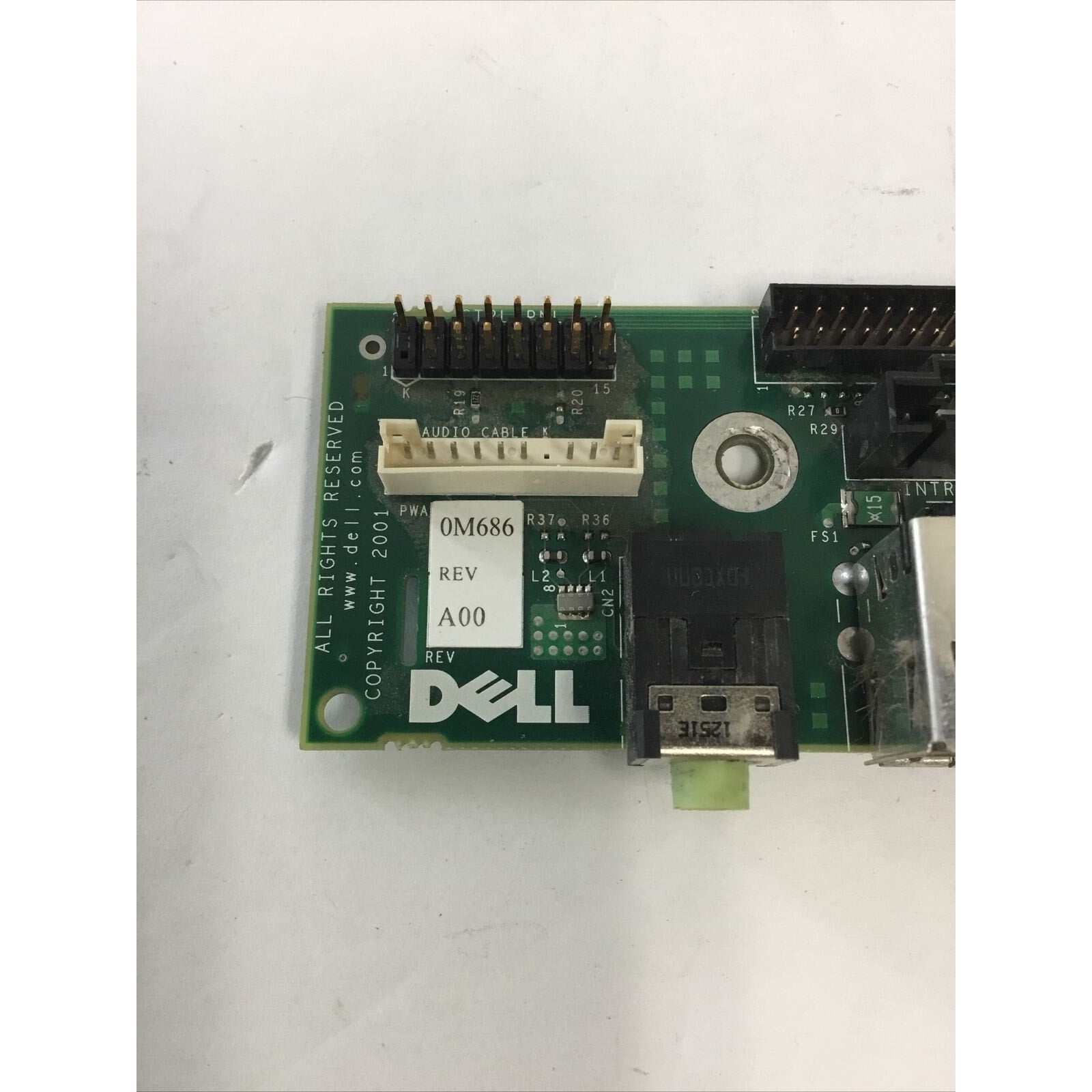 FRONT PANEL USB/AUDIO BOARD 0M686 0M688-DELL OPTIPLEX GX 240/260/270/280 DESKTOP