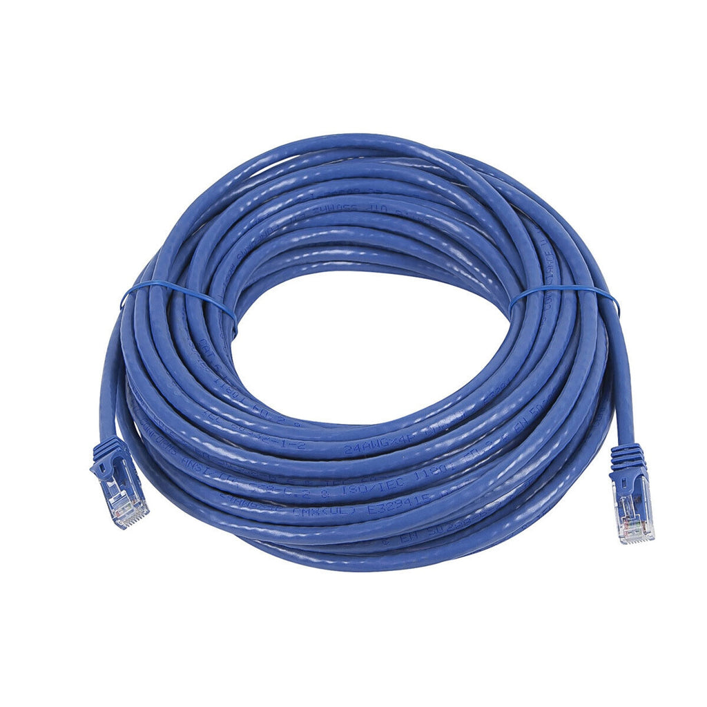 50ft Cat5e 24AWG UTP Ethernet Network Patch Cable, Blue - 50 Feet