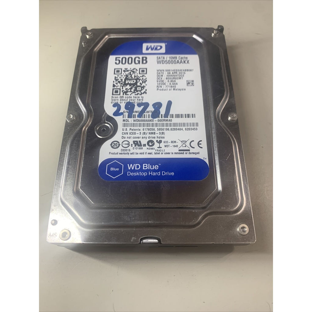 Western Digital WD5000AAKX-00ERMA0 500GB 3.5" SATA Desktop HDD 2060-771640-003