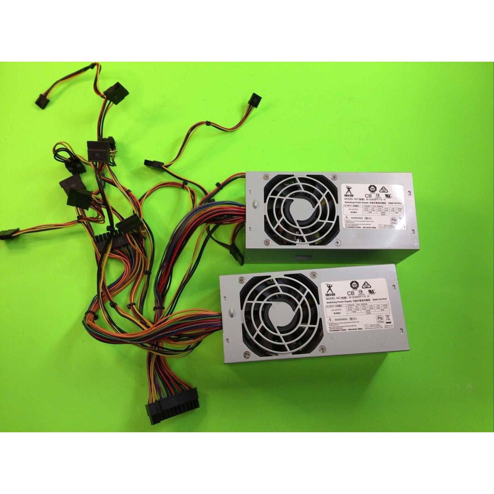 lot of 2x Power Man 300W TFX Desktop Power Supply IP-S300FF1-0 FOR REPAIR
