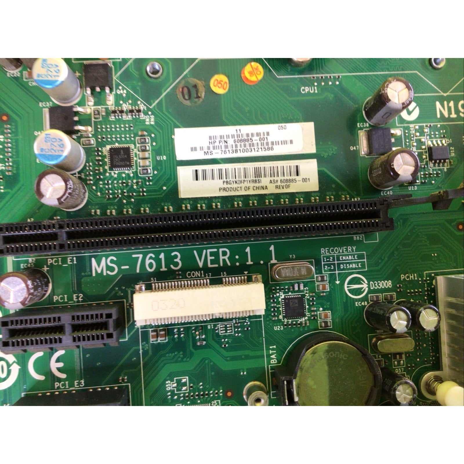 HP MSI MS-7613 Ver1.1 Motherboard 608885-001