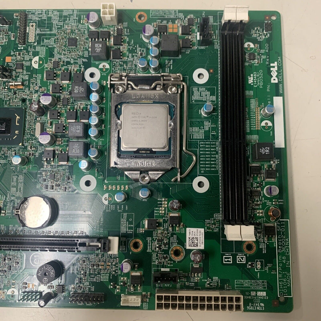 Dell OptiPlex 3010 LGA1155 DDR3 Desktop Motherboard | 0T10XW | With I3-3220 CPU