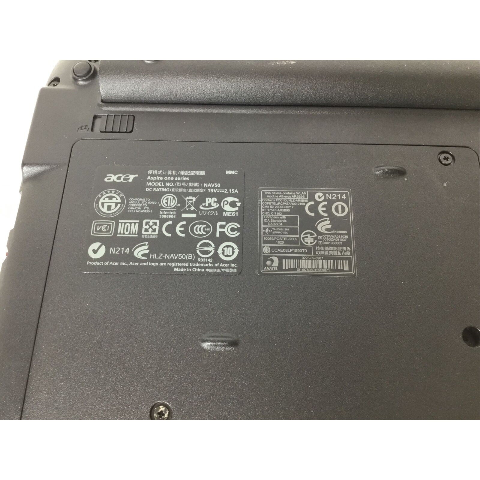 Acer Aspire one series Nav50 532h-2789 Mini Laptop
