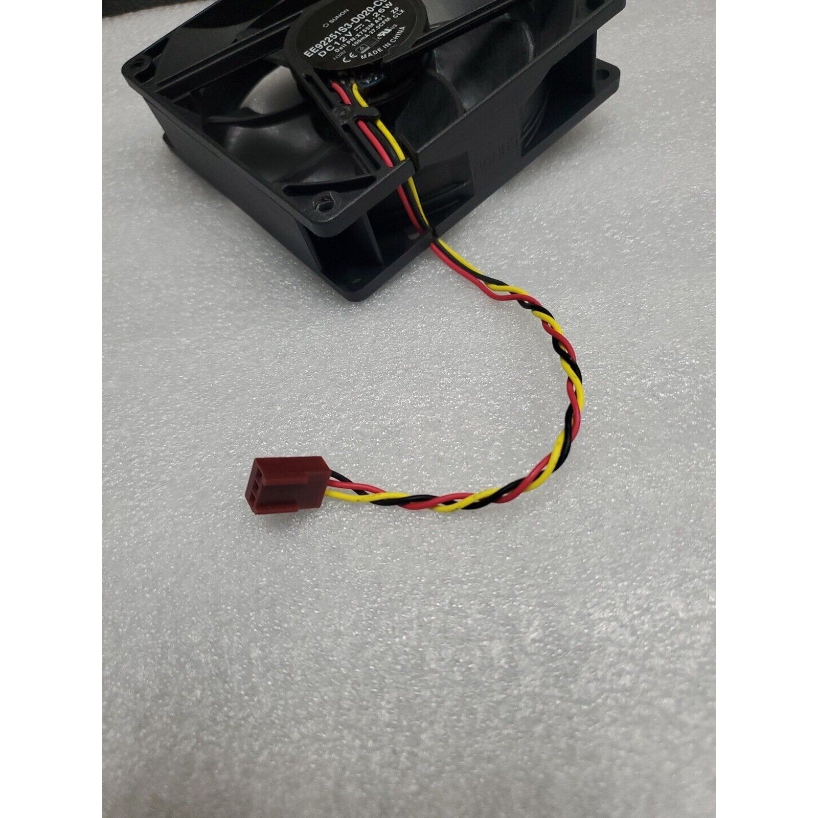 SUNON EE92251S3-D020-C99 DC 12V 1.26W X755M A01 105mA 37.5CFM 92mm 3-Pin