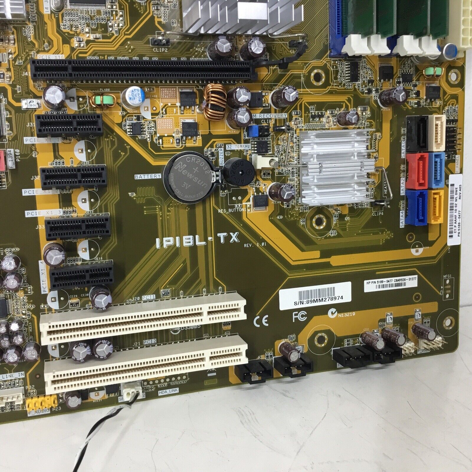 ASUS HP IPIBL-TX 5189-0477 Desktop Motherboard 2GB RAM