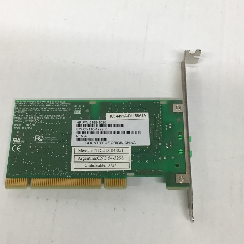 Hewlett Packard 5188-1026 Hp Pavilion 56k Agere Pci Modem