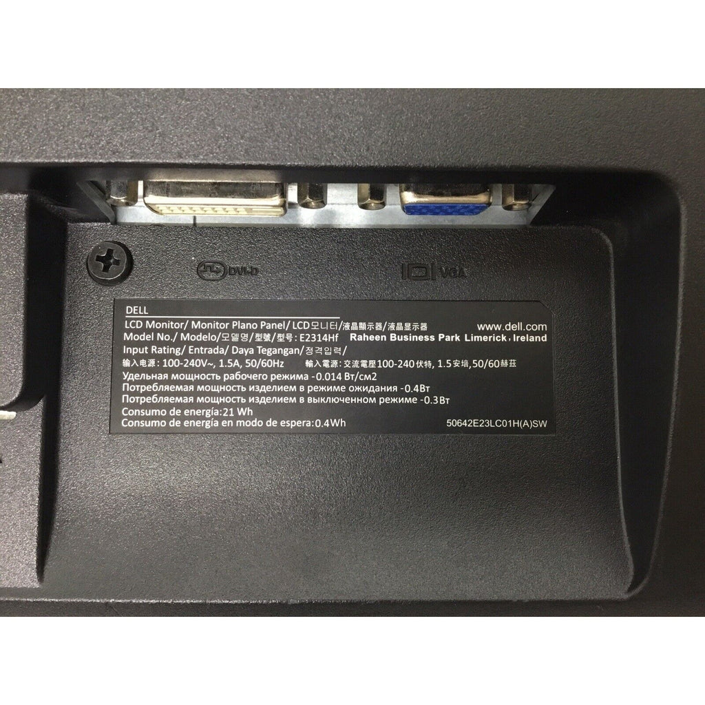 Dell E2314Hf 23" 1920x1080 60Hz LCD Monitor VGA FHD Widescreen