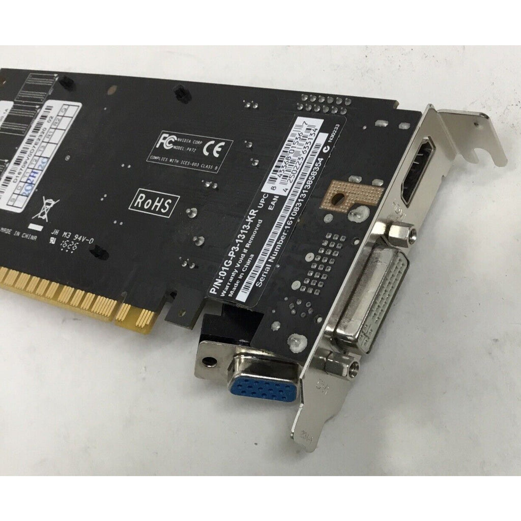 EVGA GeForce 210 1024MB 64-bit DDR3 PCIe 2.0 DVI HDMI VGA Card 01G-P3-1313-KR