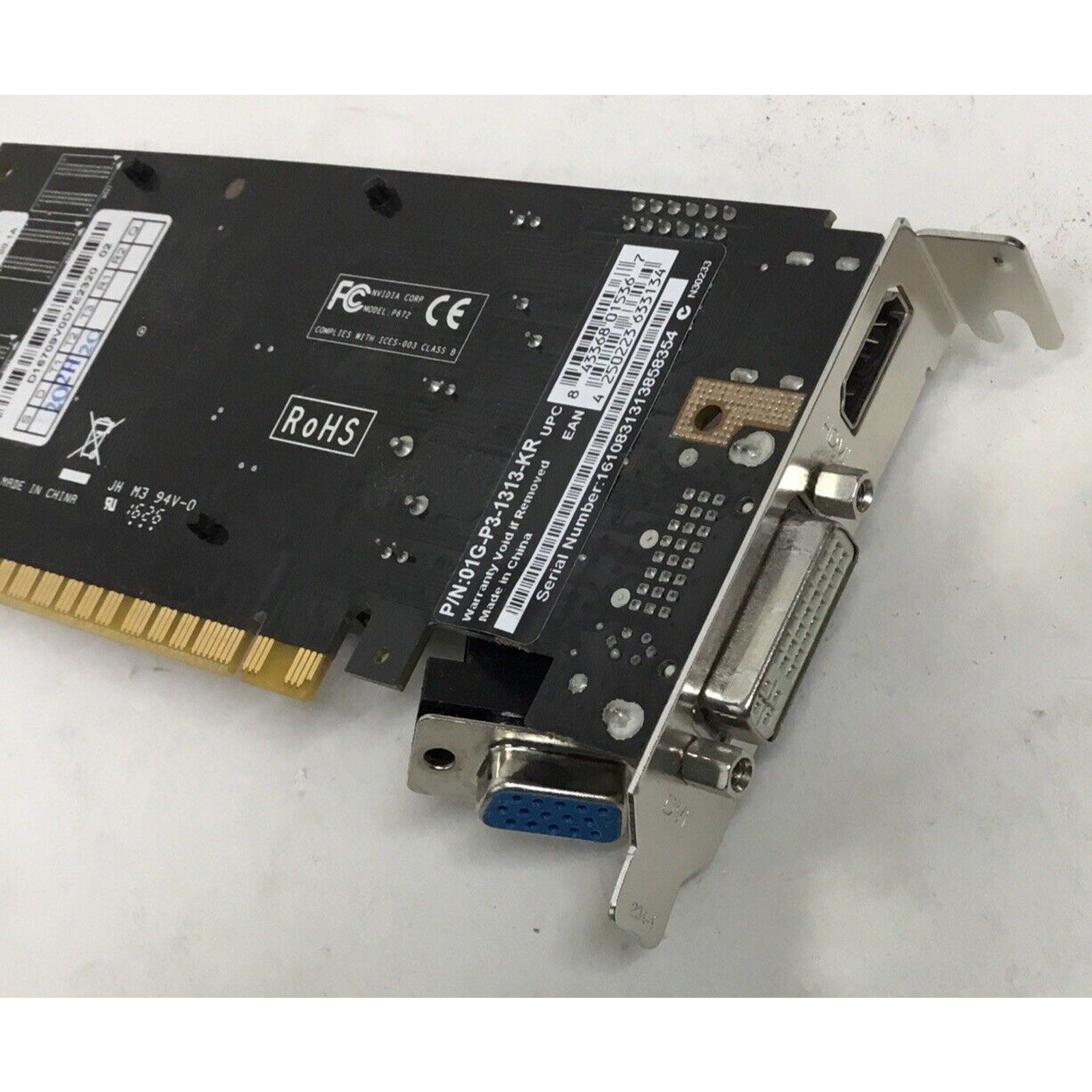 EVGA GeForce 210 1024MB 64-bit DDR3 PCIe 2.0 DVI HDMI VGA Card 01G-P3-1313-KR