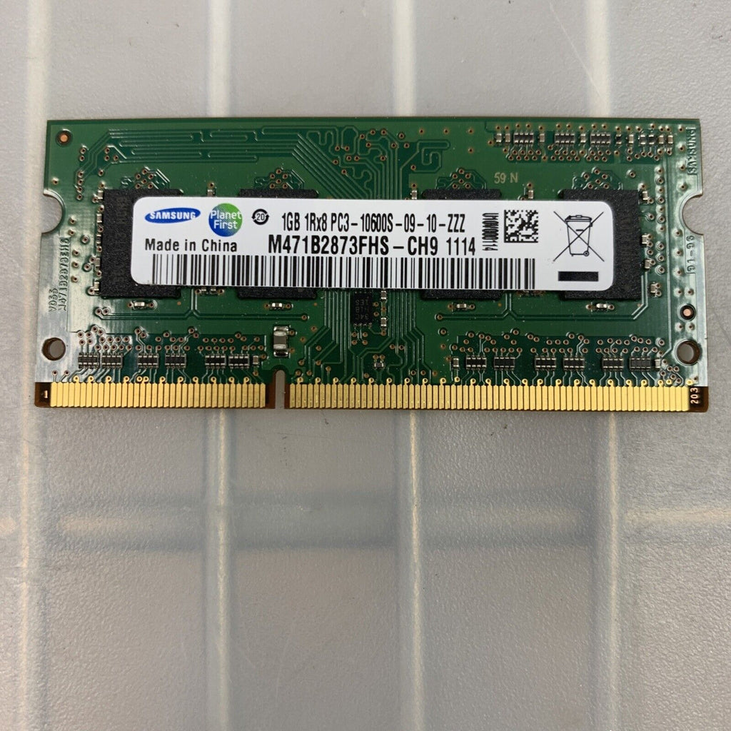 Samsung PC3-10600 (DDR3-1333) 1 GB SO-DIMM 1333 MHz M471B2873FHS-CH9 Memory #B4
