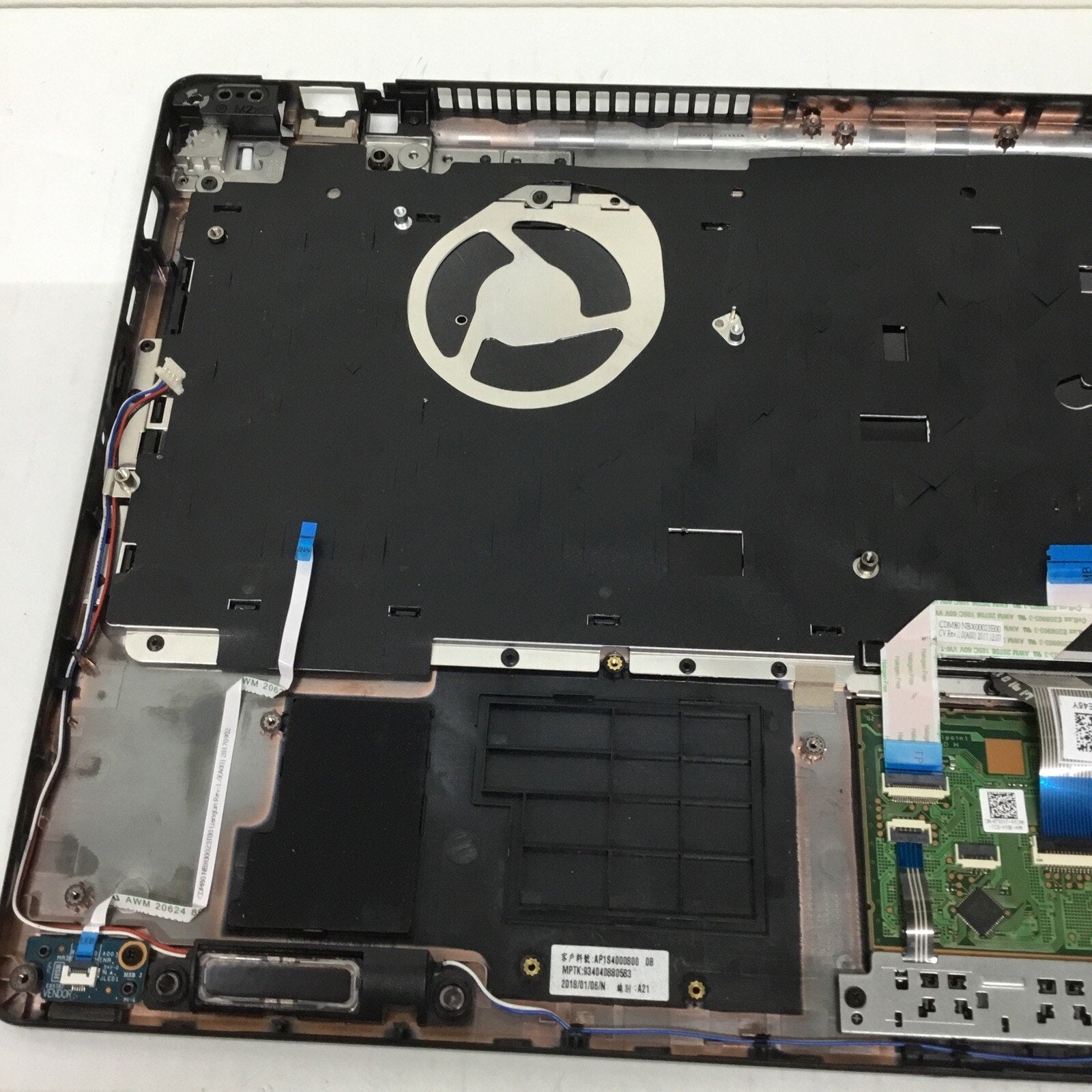 Dell Latitude E5580 Precision 3520 Palmrest Keyboard Touchpad A166U1