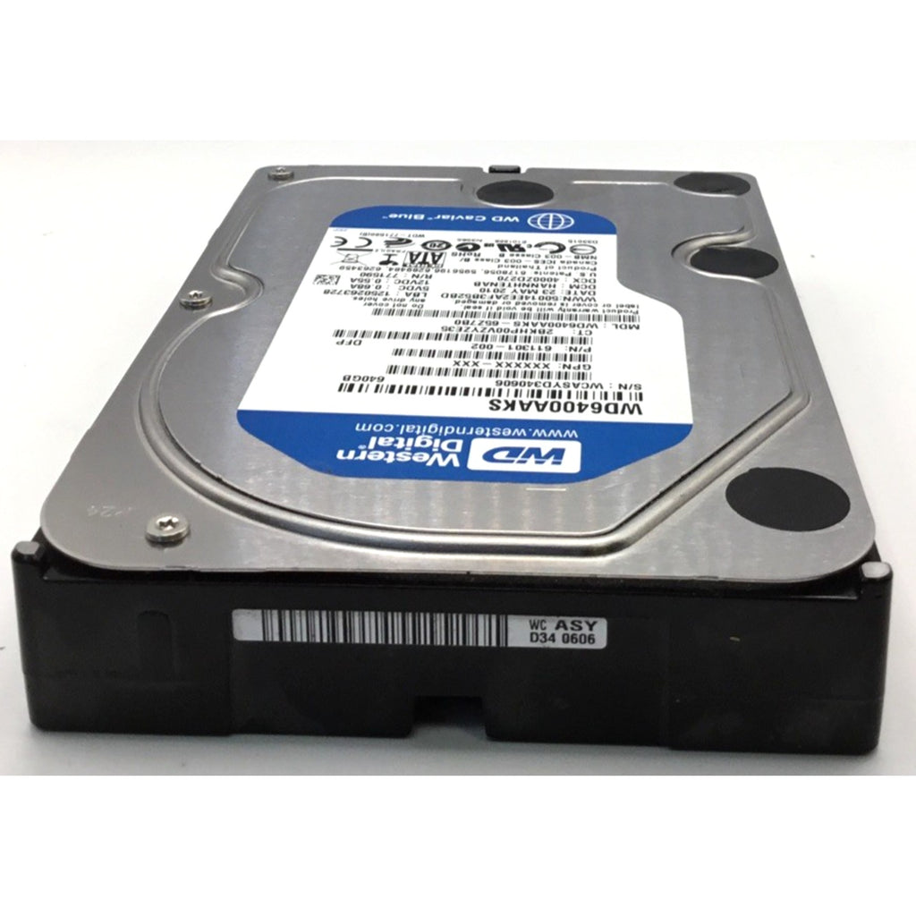 Western Digital WD6400AAKS-65Z7B0 P/N: 611301-002 640GB 3.5" SATA Hard Drive