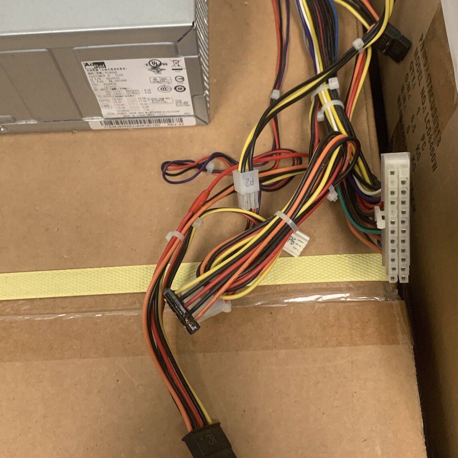 AcBel 45J9432 PC9008 36-001698 280W 24-Pin ATX Desktop Power Supply For Lenovo