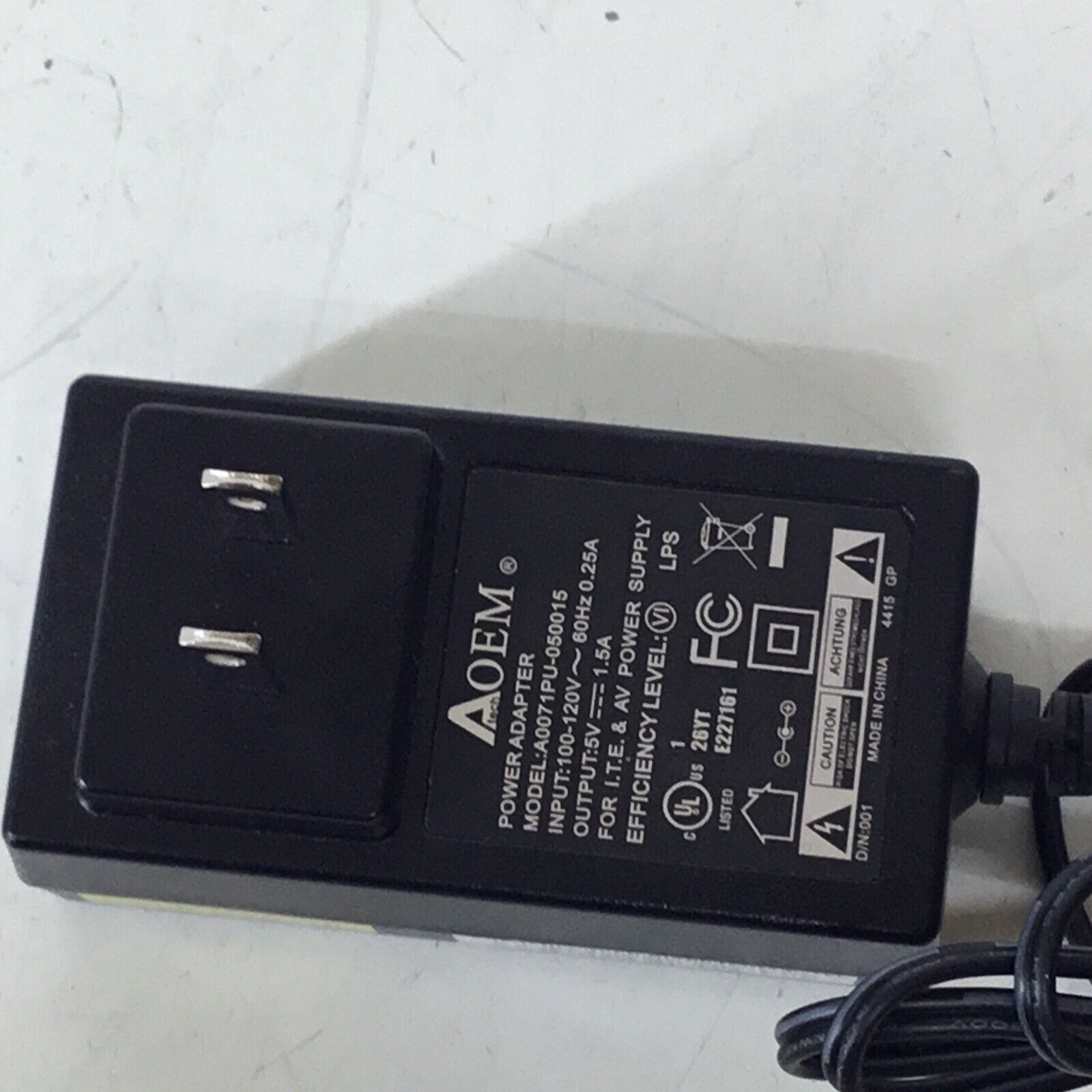 AC BEL - Switching Power Adapter Supply - WAA016 - 5V 1.5A 7.5W - Cisco DTA-HD