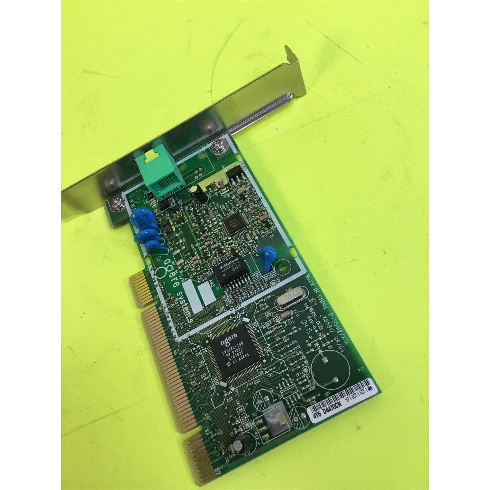 HP Pavilion A000 PCI Card - 56KBPS, V.92 Modem 5187-5216 D-1156I Agere Systems