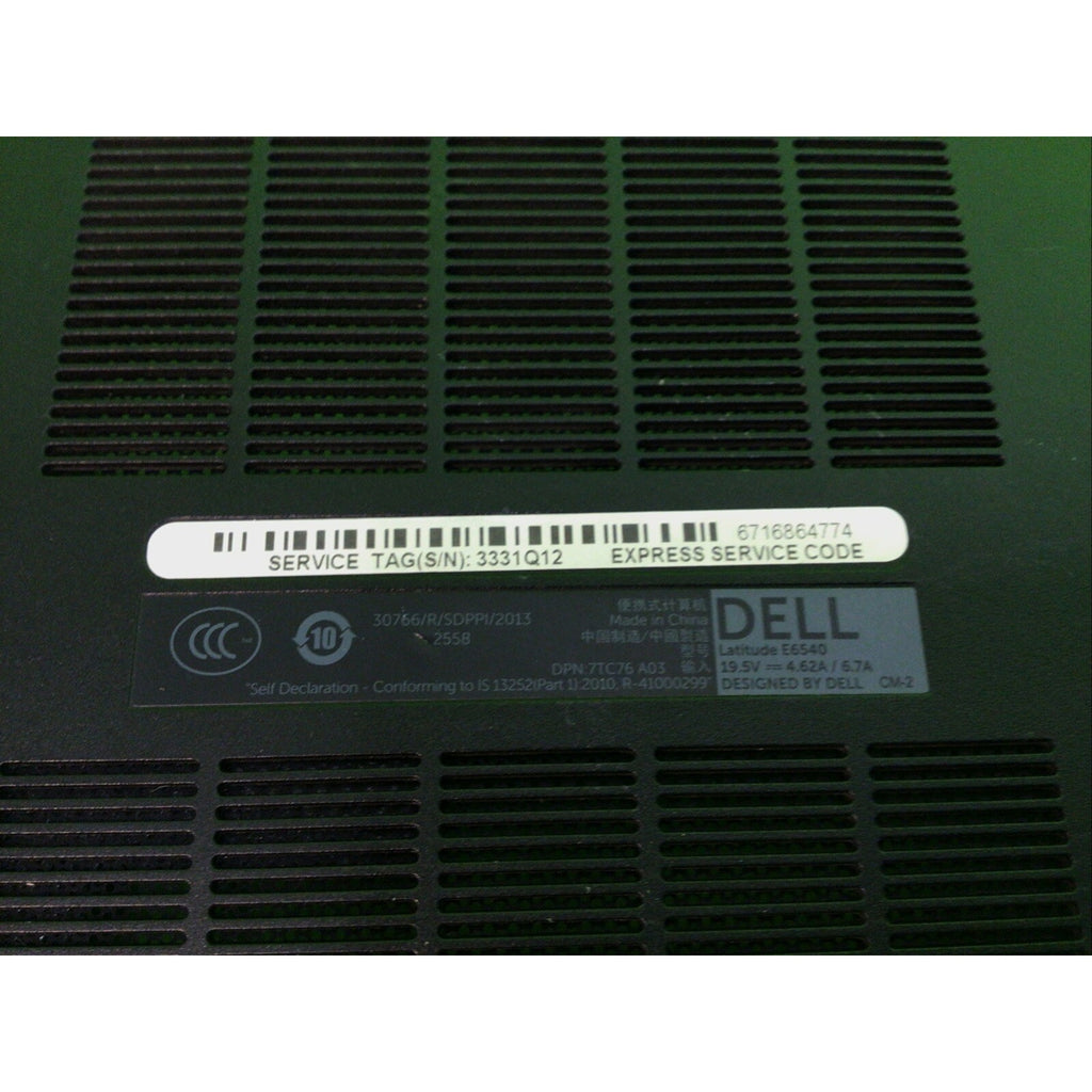Dell Latitude E6540 OEM Case Bottom XCKCW Cover Door 6T3T2 Assembly